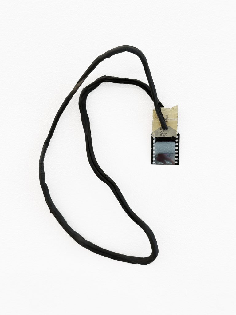 Henrik Strömberg end frame epilogue 01, 2026 cut out root system piece with positive film 28 x 18 x 6 cm