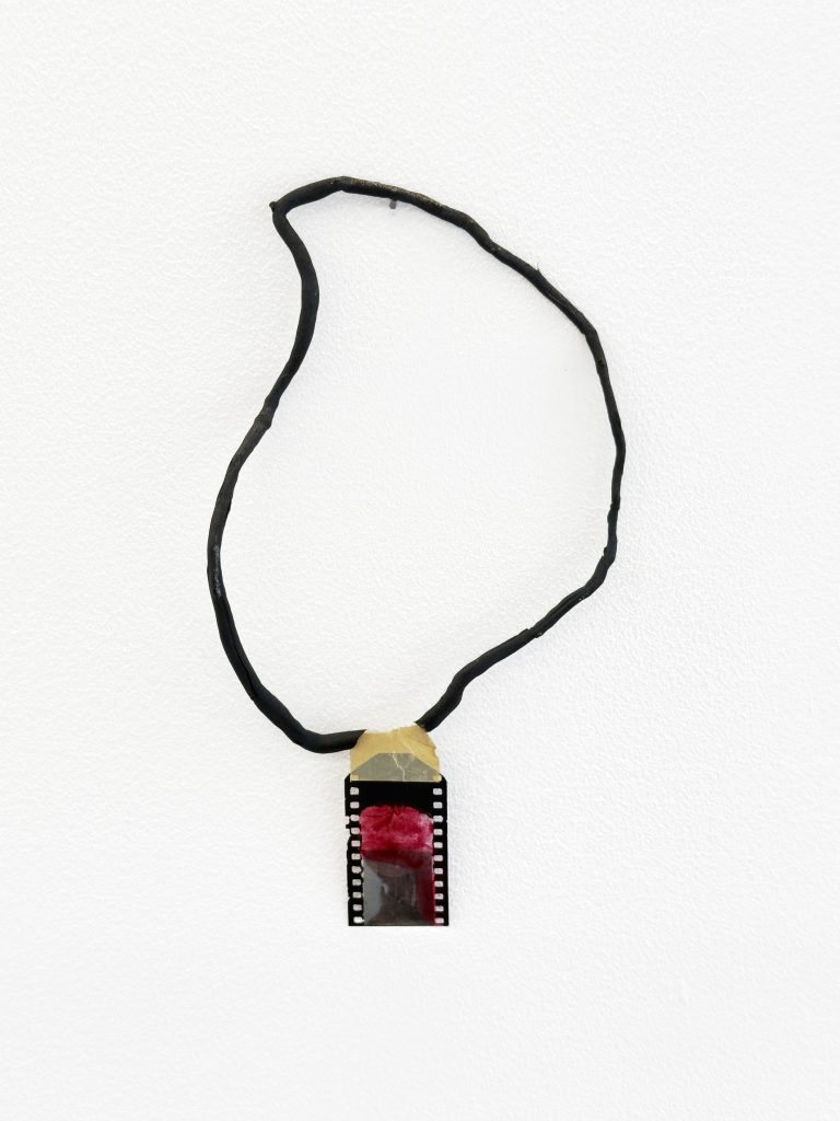 Henrik Strömberg end frame epilogue 02, 2026 cut out root system piece with positive film 26 x 14 x 5 cm