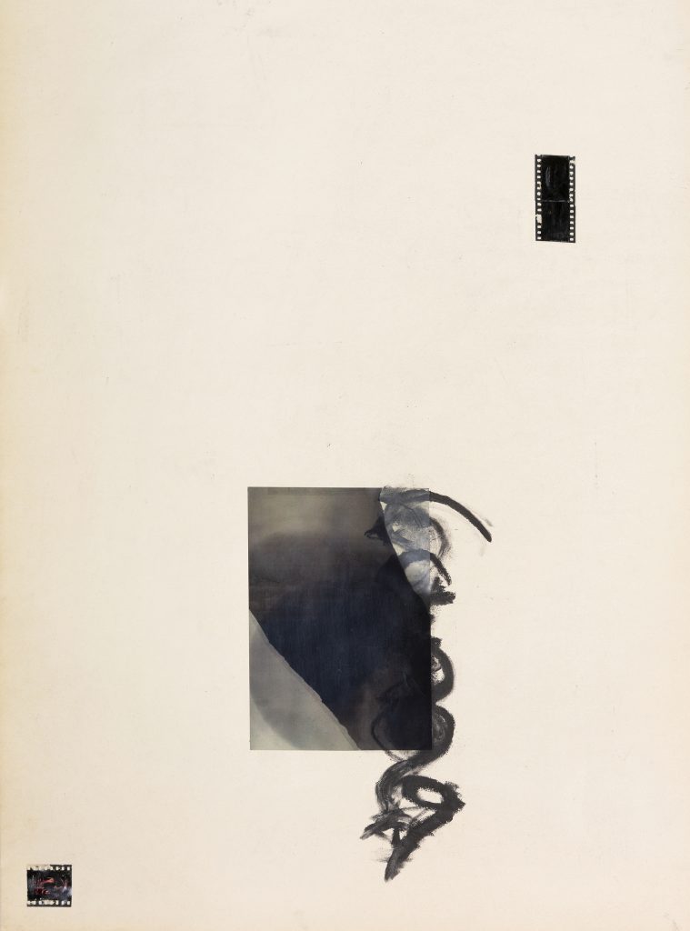 Henrik Strömberg open closure 7, 2026 positive film and charcoal on paper 80 x 60 cm